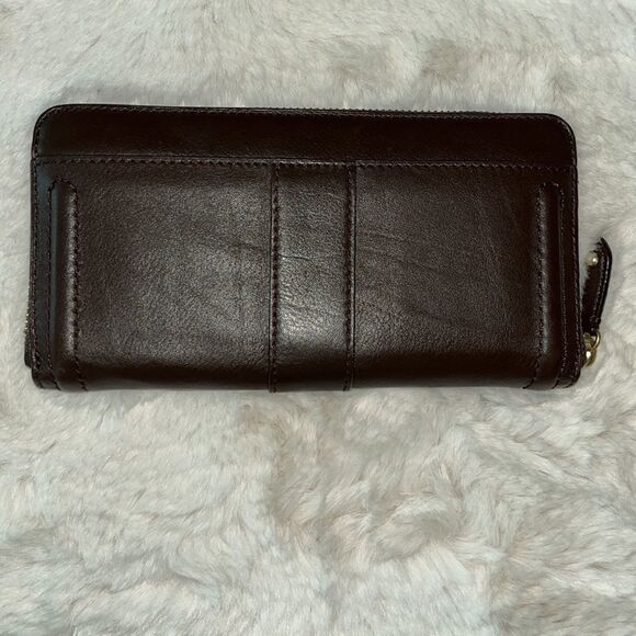 Coach Campbell Signature Buckle Zip Accordion Wallet - Picture 2 of 8